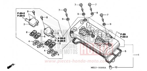 COUVERCLE DE CULASSE CBR1000RR7 de 2007